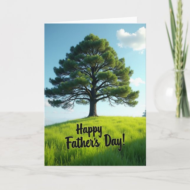 Sunlit Fathers Day Scene Card (Front)