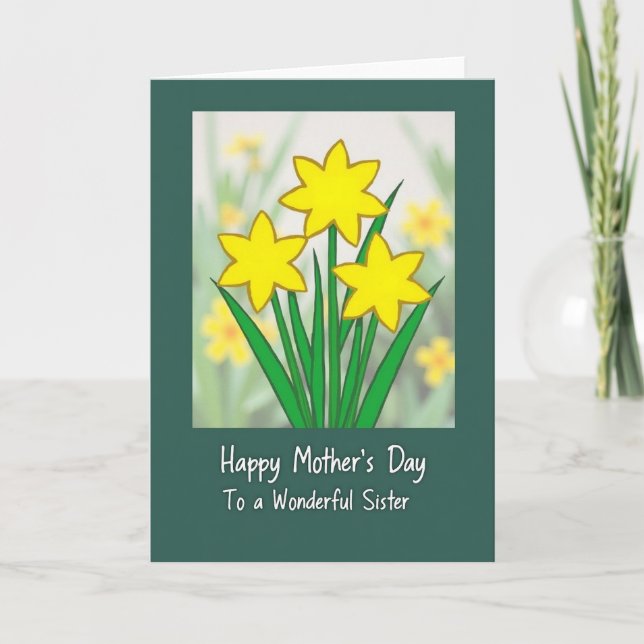 Sunlit Field Mothers Day Card (Front)