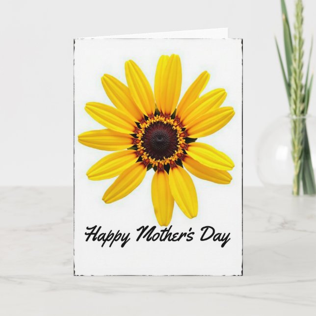 Sunlit Floral Mothers Day Card (Front)