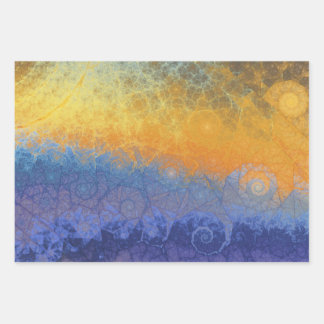 Sunlit Geometry Wrapping Paper Sheets