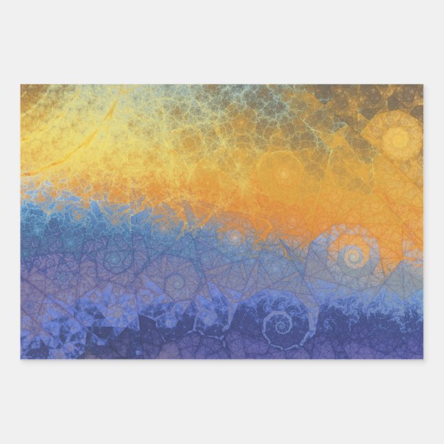 Sunlit Geometry Wrapping Paper Sheets (Front)