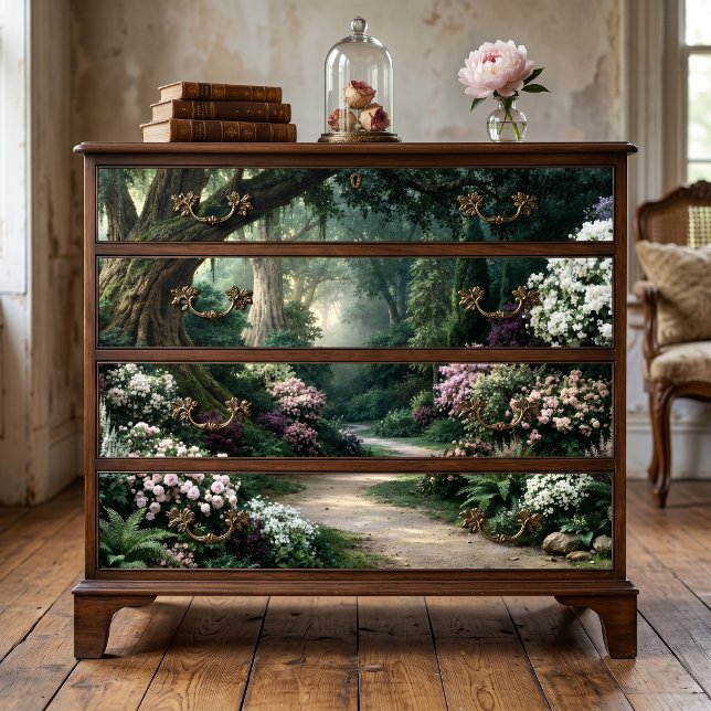 Sunlit Gnarled Tree Mystical Trail Decoupage Tissue Paper (Creator Uploaded)
