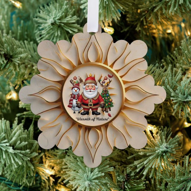 "Sunlit Golden Hour" Ornament Card (Insitu (Tree))