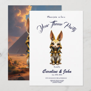 Sunlit Guardian – Desert Relic Bunny. Invitation