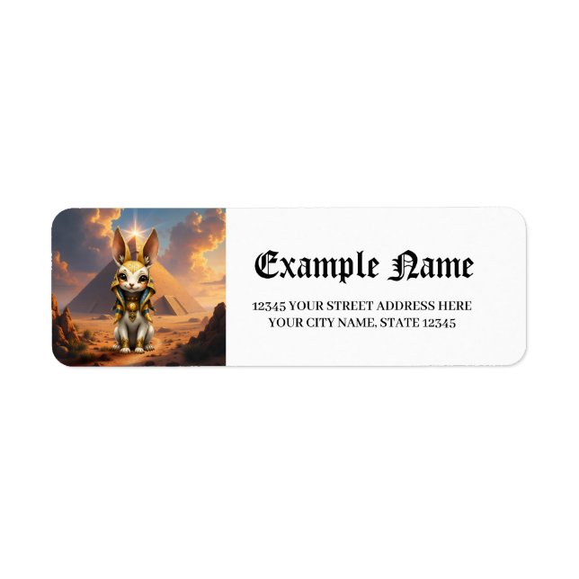 Sunlit Guardian – Desert Relic Bunny.  Label (Front)