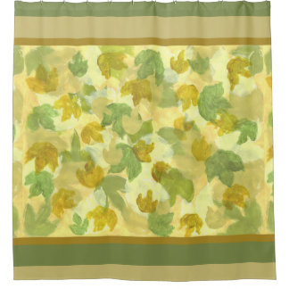 Sunlit Leafy Grapevine Vineyard shower curtain