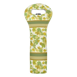 Sunlit Leafy Grapevine Vineyard wine bag