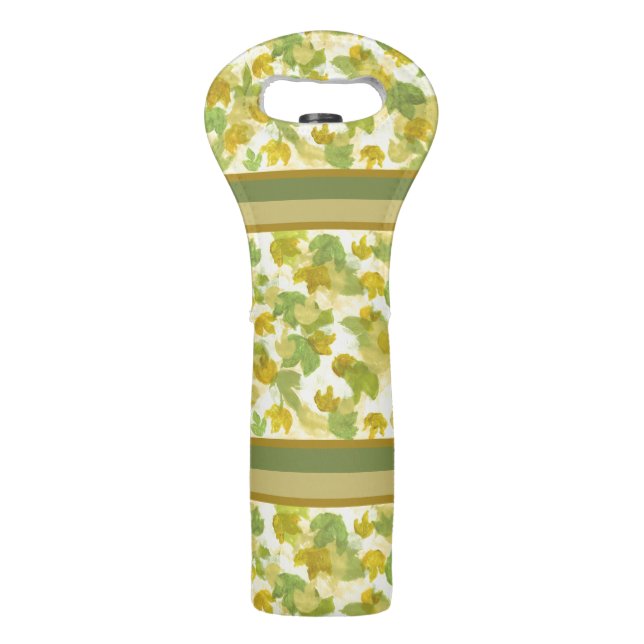 Sunlit Leafy Grapevine Vineyard wine bag (Back)