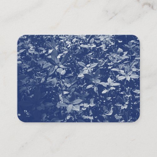 Sunlit Leaves _ Cyanotype Effect Business Card