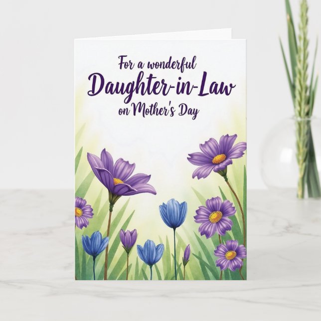 Sunlit Meadow Mothers Day Card (Front)