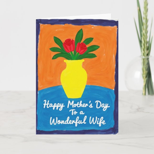 Sunlit Mothers Day Message Card (Front)