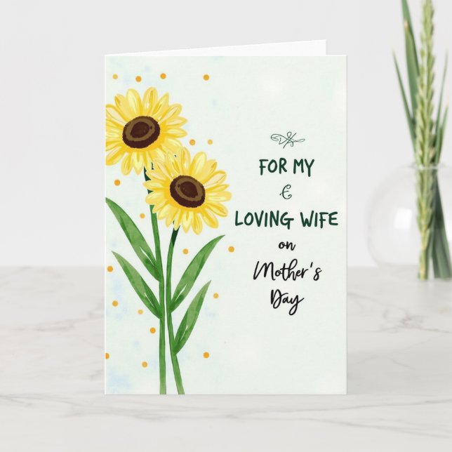 Sunlit Mothers Day Wish Card (Front)