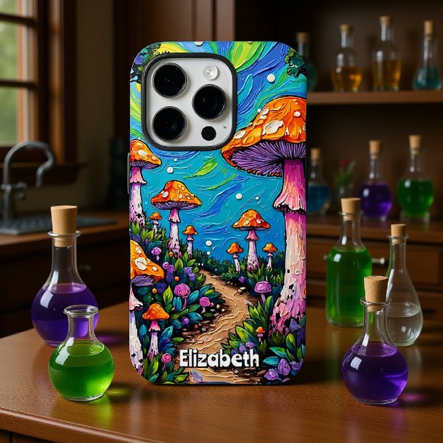 Sunlit Mushroom Path Case-Mate iPhone Case (Creator Uploaded)