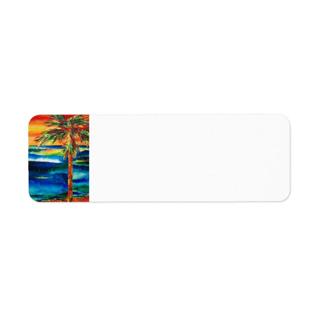 Sunlit Ocean Return Address Label (Front)