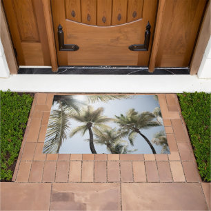 Sunlit Palm Jungle #1 #tropical #wall #art Doormat