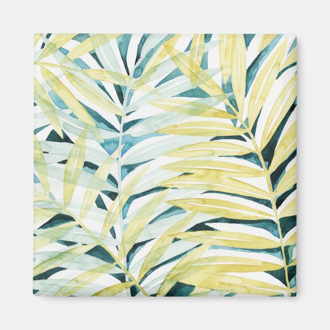 Sunlit Palms - Palm Tree Leaves Magnet (Front)