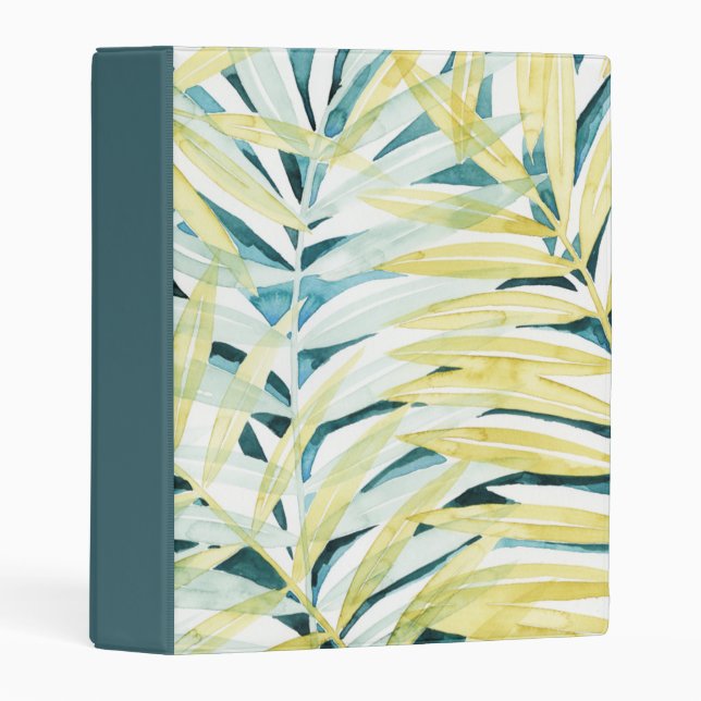 Sunlit Palms - Palm Tree Leaves Mini Binder (Front/Spine)