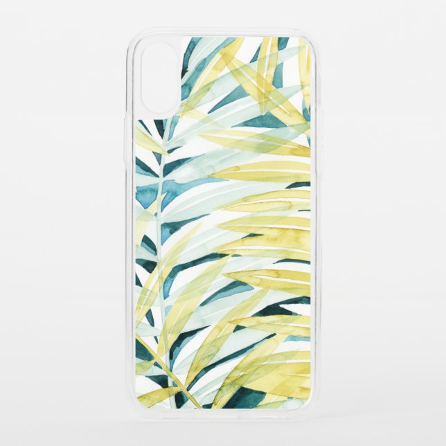 Sunlit Palms - Palm Tree Leaves Uncommon iPhone Case (Back)