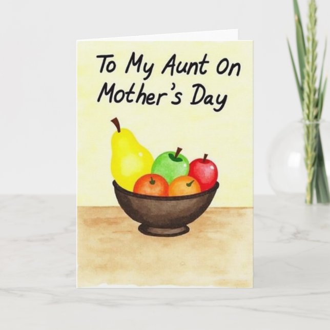 Sunlit Pear Mothers Day Card (Front)