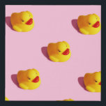 Sunlit rubber duck, minimal wallpaper faux canvas print<br><div class="desc">Trendy sunlight isometric view child yellow rubber duck toy wallpaper. Seamless still life seamless pattern on a pastel pink background. Minimal creative summer or kid concept banner poster website. Sunlit isometric view of a playful yellow rubber duck. Pastel pink background for a fun concept. Playful sunlight-infused isometric scene featuring a...</div>