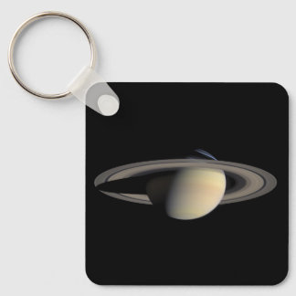 Sunlit Saturn Gas Giant Planet by Cassini Keychain