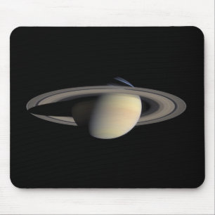 Sunlit Saturn Gas Giant Planet by Cassini Mouse Pad