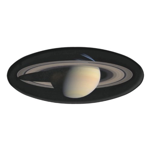Sunlit Saturn Gas Giant Planet by Cassini Name Tag