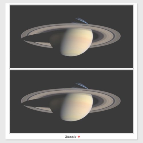 Sunlit Saturn Gas Giant Planet by Cassini Sticker