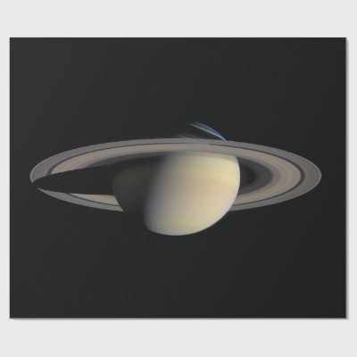 Sunlit Saturn Gas Giant Planet by Cassini Wrapping Paper