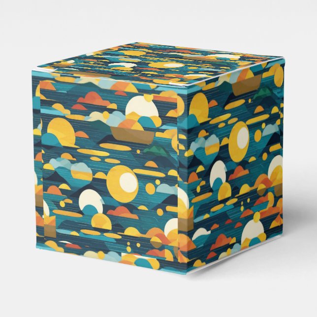 Sunlit Sea  Favor Boxes (Front Side)