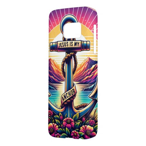 Sunlit Serenity Jesus is My Anchor Samsung Galaxy S7 Case