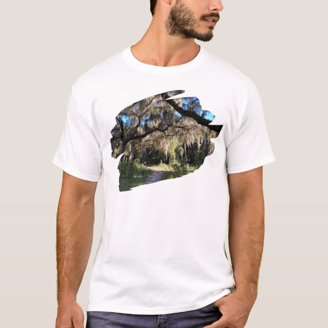 Sunlit Spanish Moss Trail T-Shirt (Front)