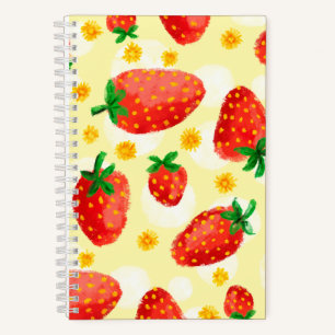 Sunlit Strawberries & Daisies Notebook
