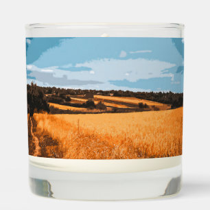 Sunlit Summer Country Road Golden Rustic Field Scented Candle