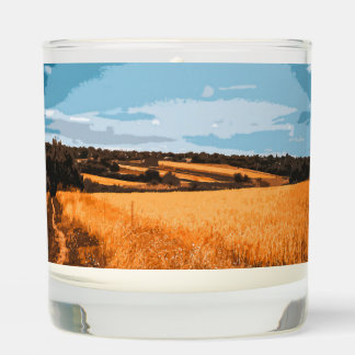 Sunlit Summer Country Road Golden Rustic Field Scented Candle