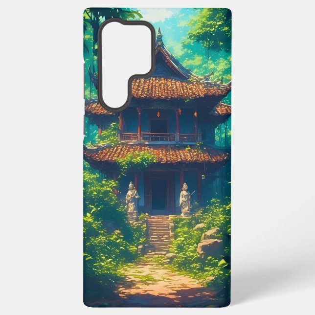 Sunlit Thai House in Lush Jungle Samsung Galaxy Case (Back)