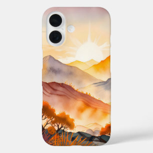 Sunlit Trees and Shadowed Valleys iPhone 16 Case