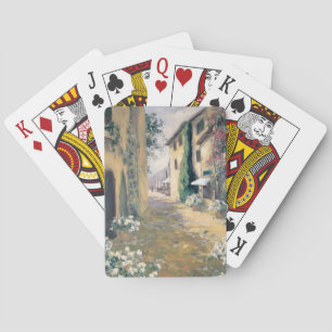 Sunlit Villa I Poker Cards