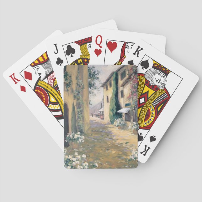 Sunlit Villa I Poker Cards (Back)