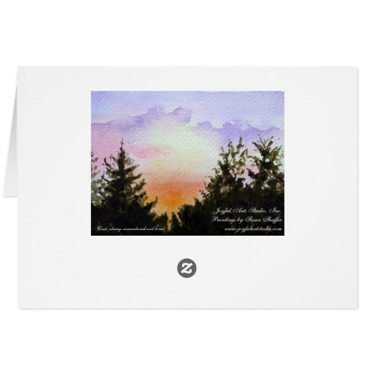 Sunlit Water Lily Card (Back Horizontal)