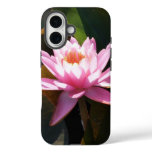 Sunlit Waterlily Pink Floral Water Garden iPhone 16 Case
