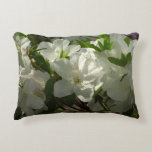 Sunlit White Azaleas Beautiful Spring Flowers Accent Pillow