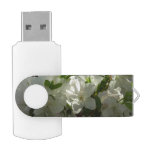 Sunlit White Azaleas Beautiful Spring Flowers Flash Drive