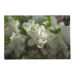 Sunlit White Azaleas Beautiful Spring Flowers Placemat