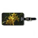 Sunlit Yellow Orchids Floral Luggage Tag