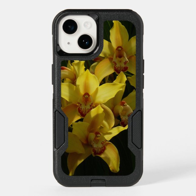 Sunlit Yellow Orchids Floral Otterbox iPhone Case (Back)