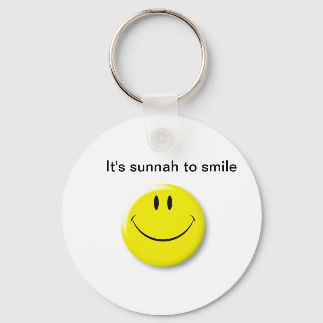 Sunnah smile keychain (Front)
