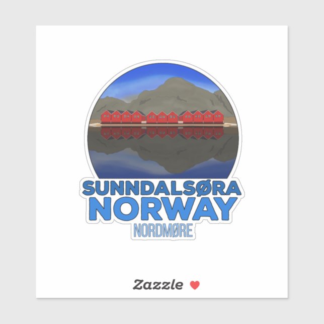 Sunndalsøra Nordmøre Norway Classic Sticker (Sheet)