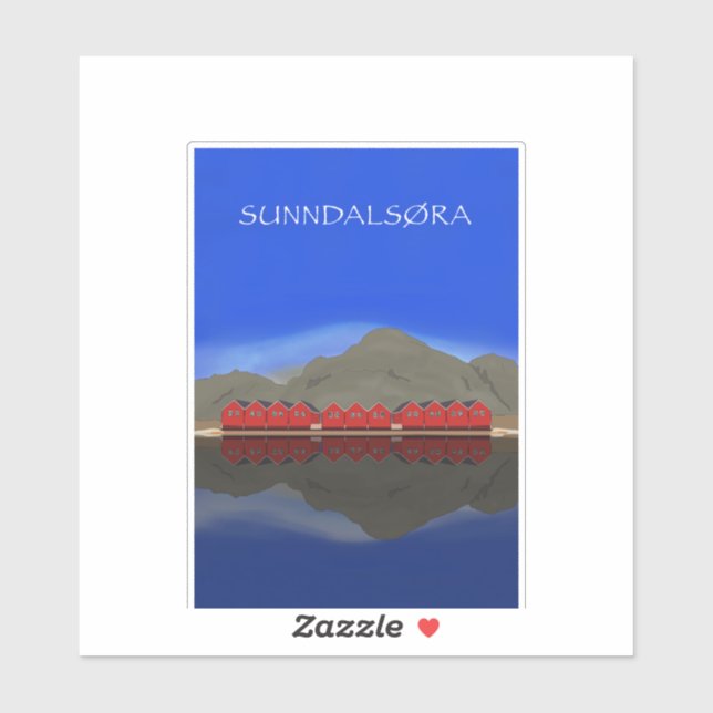 Sunndalsøra Nordmøre Norway Sticker (Sheet)