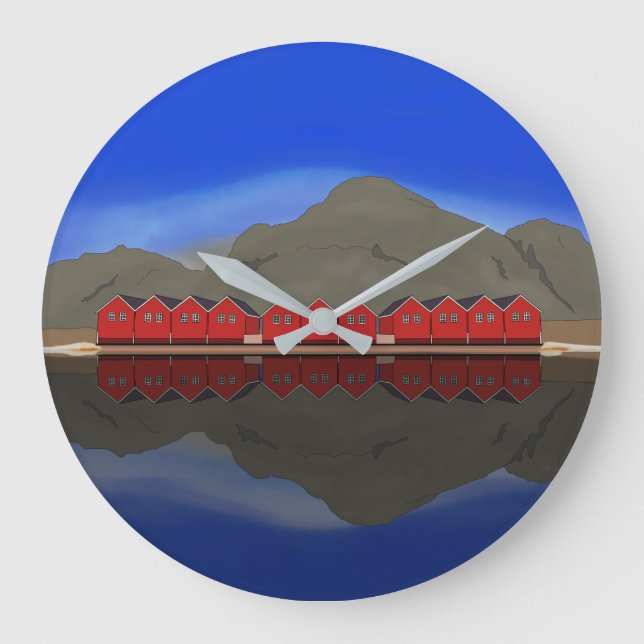 Sunndalsøra Norway Large Clock (Front)